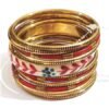 Bright Metal Bangles Set