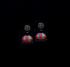 Terracotta Jhumka Earring - Jimikki