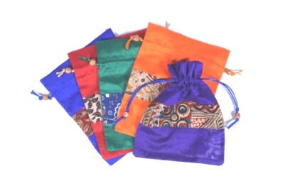 Kalamkari Silk Potli Gift Bag