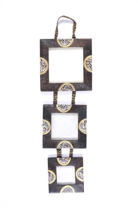 Warli wood photo frames