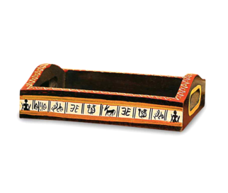 Ethnic Warli Painting Wood Tray