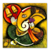 Contemporary Ganesha Painting On Canvas