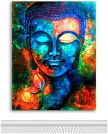 Abstract Buddha Painting On Canvas