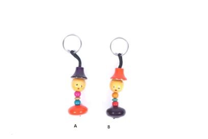 Cute Channapatna Wood Keychain