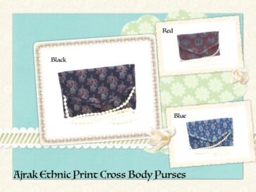 Ajrak Ethnic Print Crossbody Purses