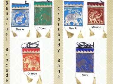 Banarasi Brocade Crossbody Purses Small