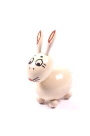 Channapatna Rabbit Bobblehead in White