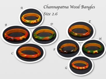 Channapatna wood bangles size 2.6