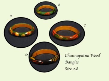 Channapatna wood bangles - size 2.8