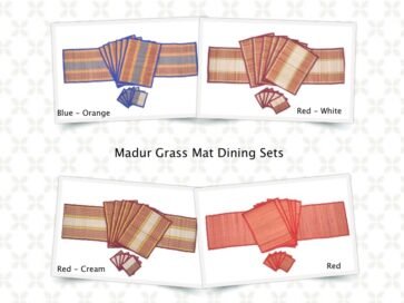 Madur Grass Mat Dining Sets