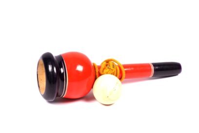 Channapatna Cup & Ball Toy in Orange