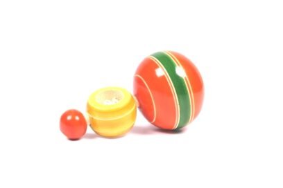 Channapatna Spinning Top With Rope in Orange