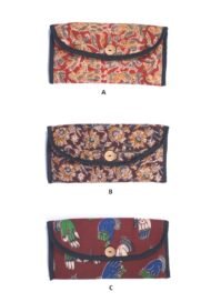 Handy Kalamkari Purse with Coconut Button