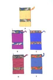 Ethnic Kalamkari Two Patch Mobile Pouches