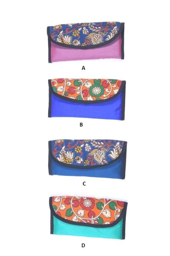 Bright Silk Kalamkari Hand Purse